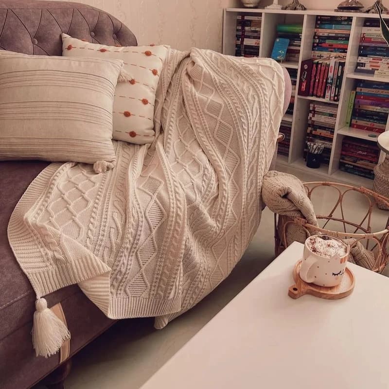 شال مبل و تخت مدل دیانا سایز 175×140 سانتی متر کدk23330