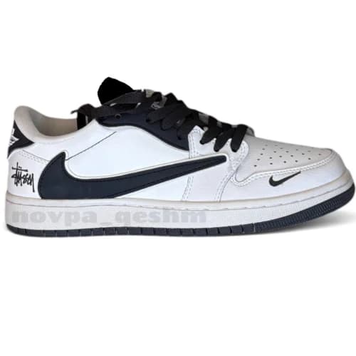کفش کتونی نایک ایر جردن وان لو تراویس اسکات استاسی Nike Air Jordan 1 Low Travis Scott x Stussy — تصویر ۹