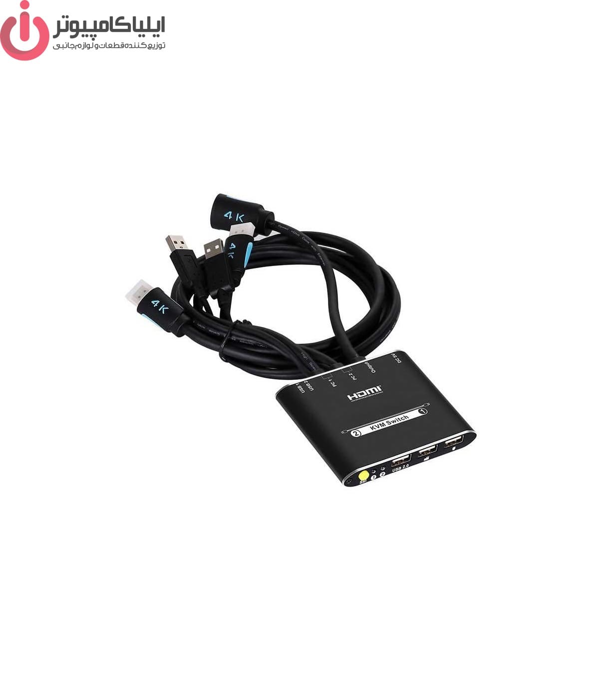 سوییچ دو پورت لایمستون HDMI KVM مدل LS-HKC0201 — تصویر ۳