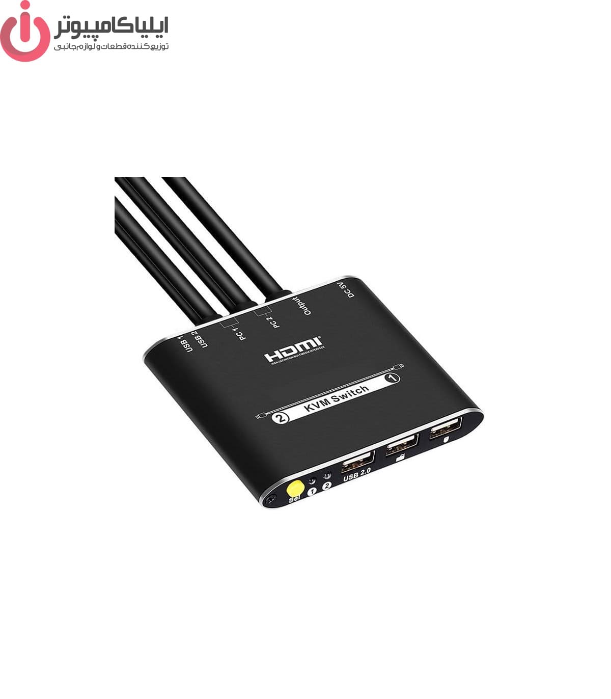 سوییچ دو پورت لایمستون HDMI KVM مدل LS-HKC0201