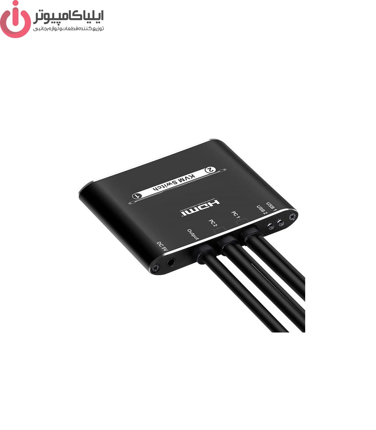 سوییچ دو پورت لایمستون HDMI KVM مدل LS-HKC0201 — تصویر ۴