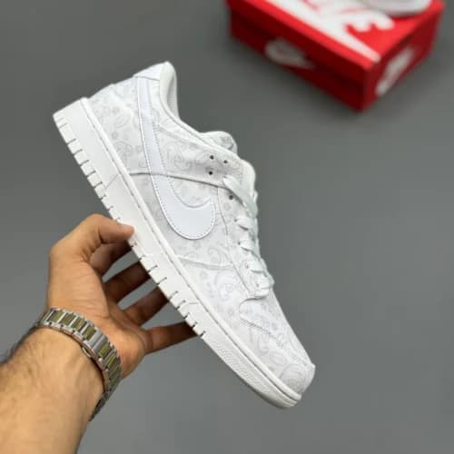 کفش کتونی مردانه نایک دانک لو وایت پیزلی Nike Dunk Low White Paisley — تصویر ۶