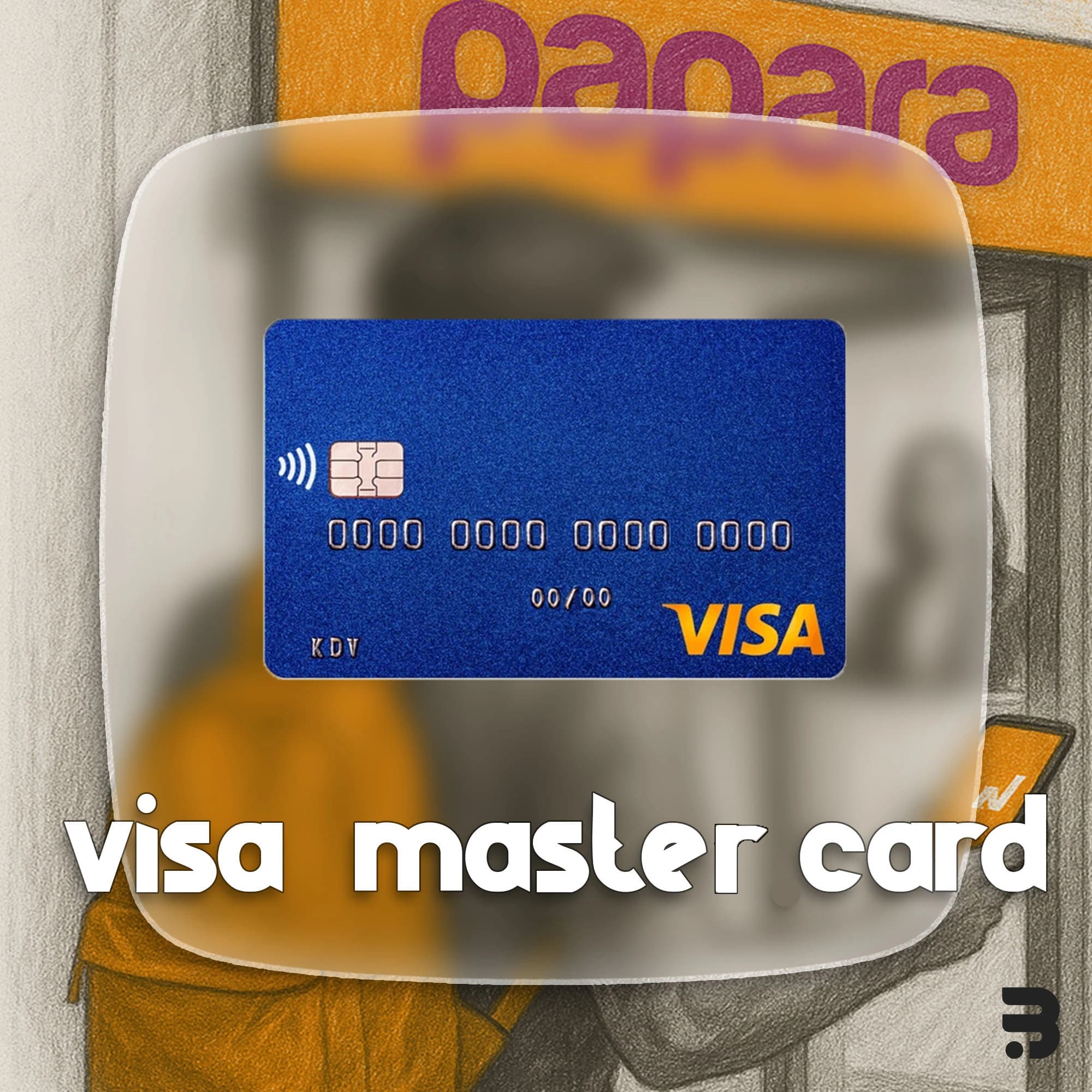 ویزا و مستر فیزیکی شخصی – visa card – پاپارا کارت