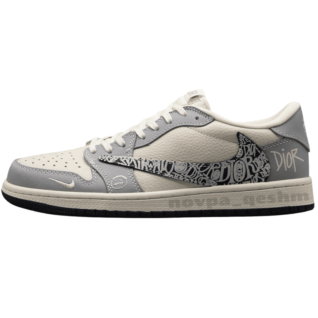 نایک ایر جردن وان لو تراویس اسکات دیور-NIKE AIR JORDAN 1 LOW TRAVIS SCOTT X DIOR — تصویر ۲