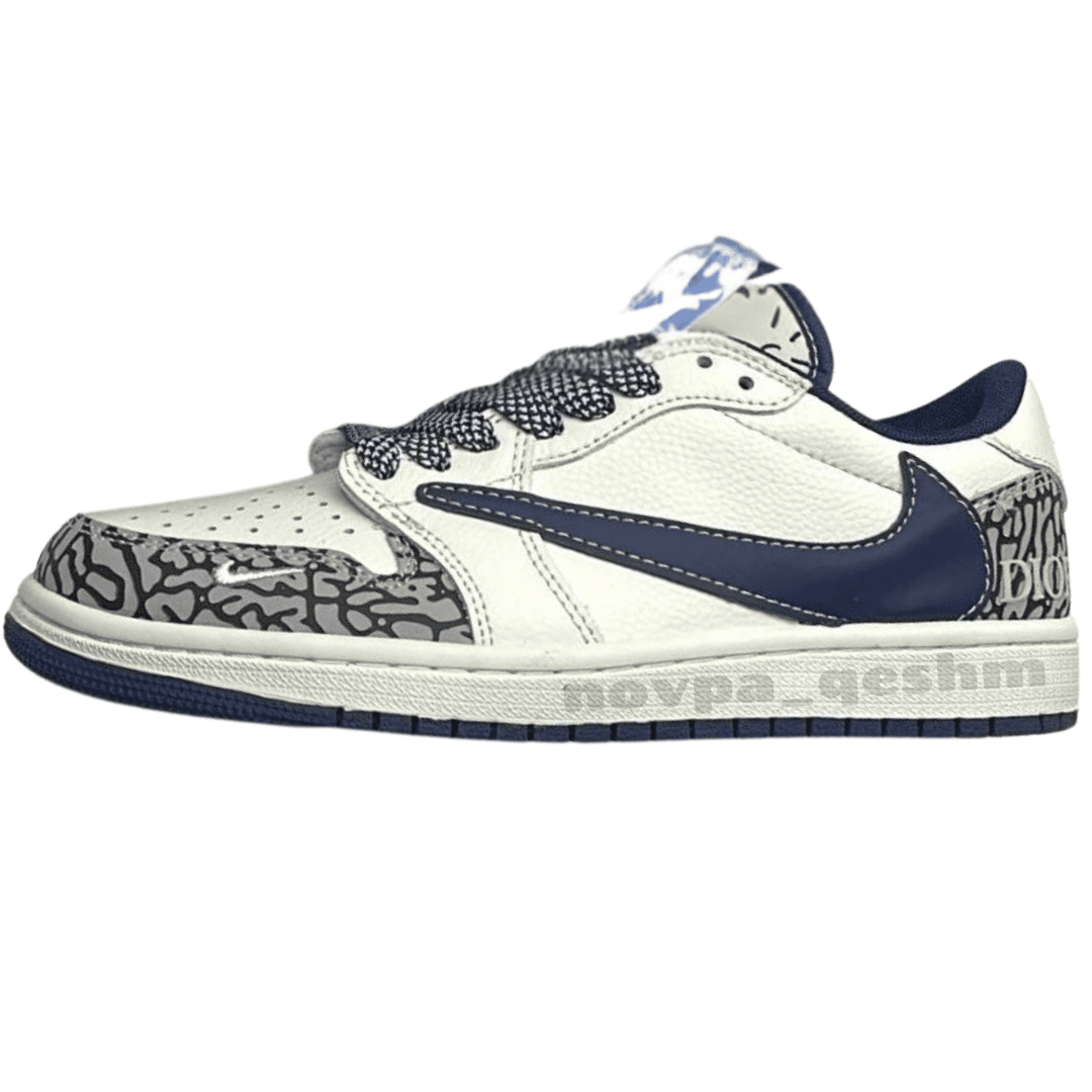 نایک ایر جردن وان لو تراویس اسکات دیور-NIKE AIR JORDAN 1 LOW TRAVIS SCOTT X DIOR — تصویر ۴
