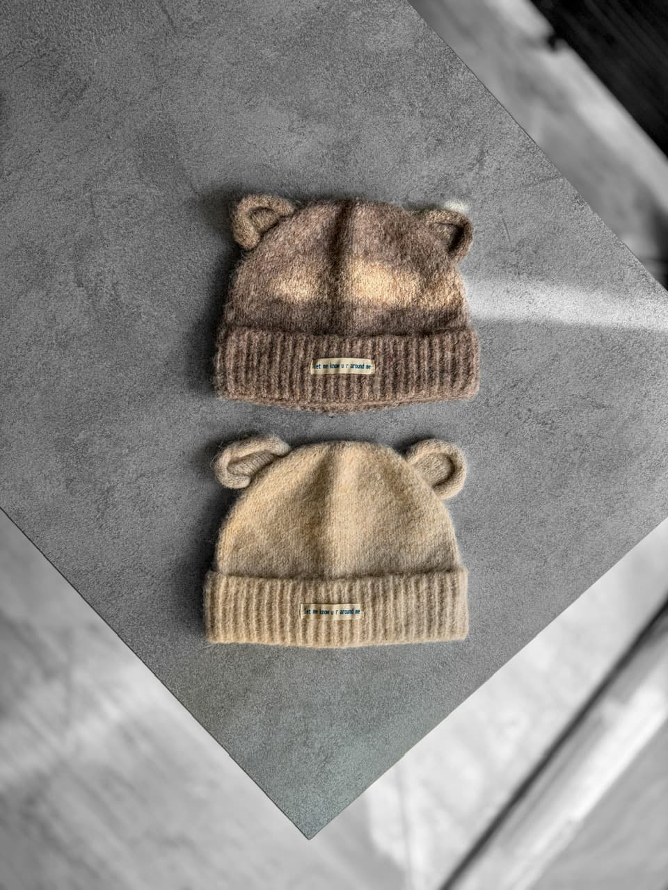 کلاه بافت موهر گوش دار Teddy Beanie کد 575 — تصویر ۶