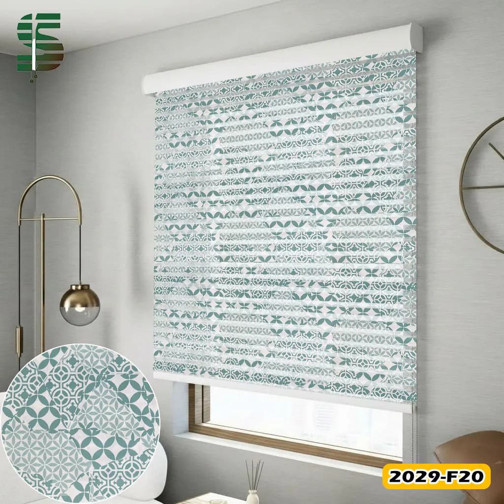 پرده شب و روز طرح دار کد 2029F در 5 رنگ — تصویر ۴