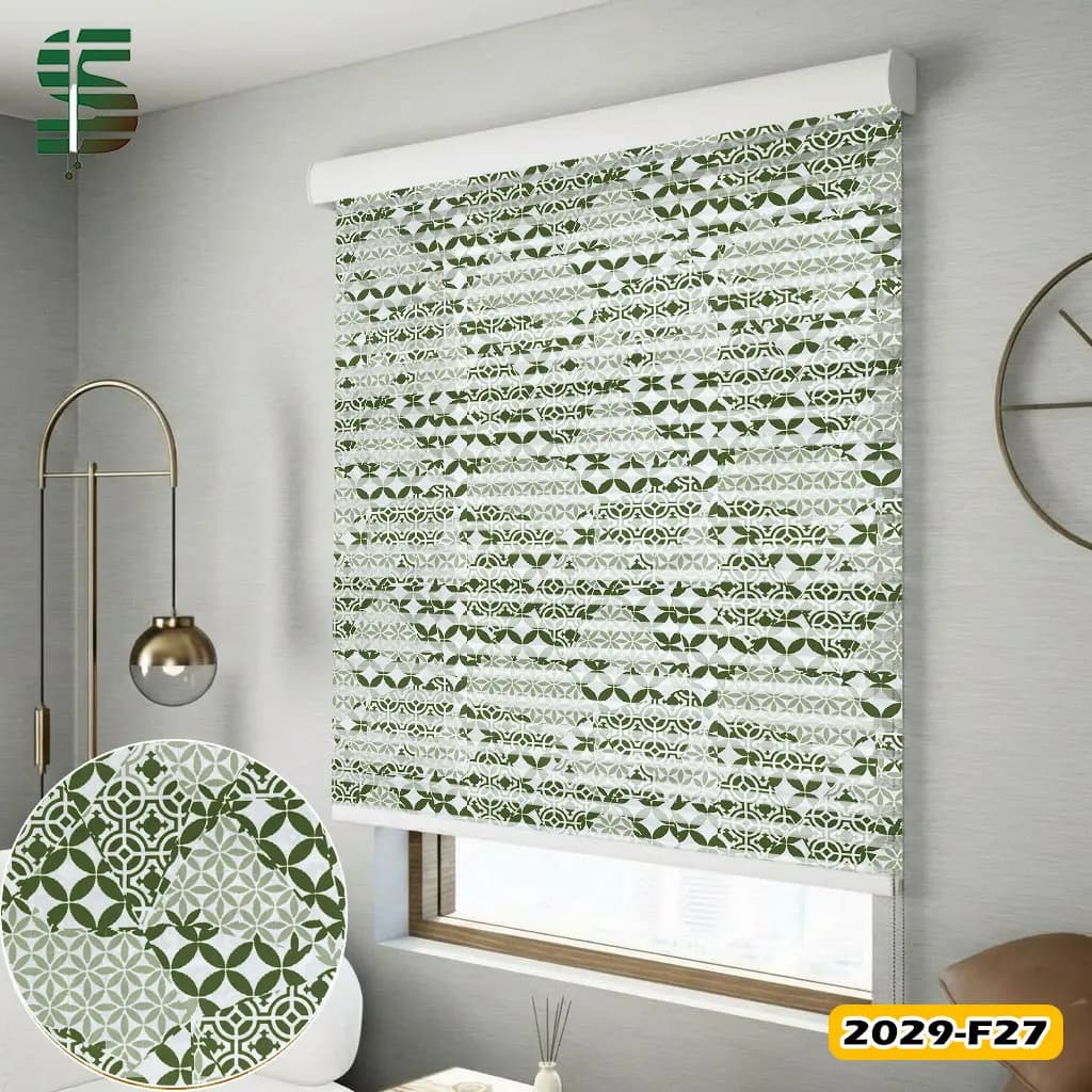 پرده شب و روز طرح دار کد 2029F در 5 رنگ — تصویر ۵