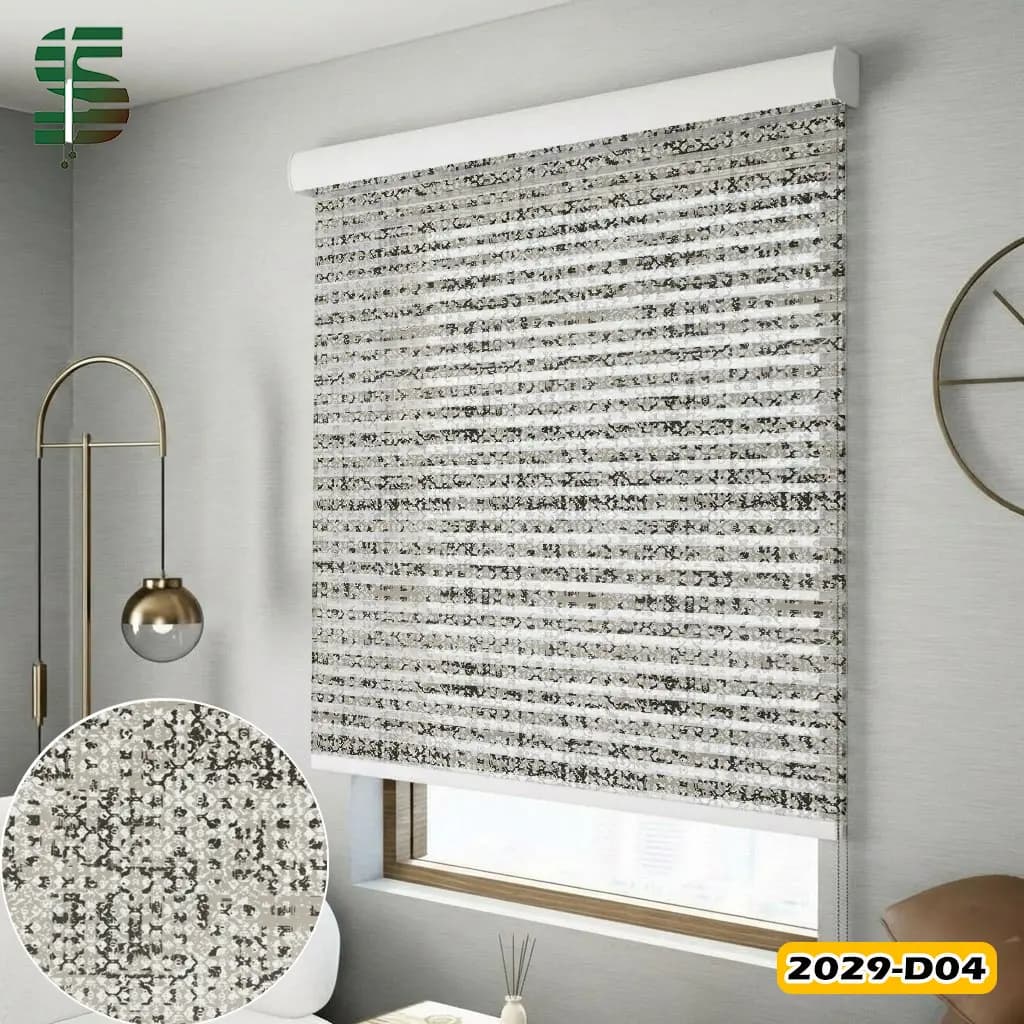 پرده شب و روز طرح دار کد 2029D در 5 رنگ