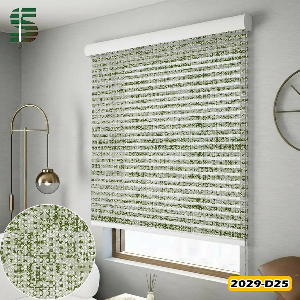 پرده شب و روز طرح دار کد 2029D در 5 رنگ — تصویر ۴