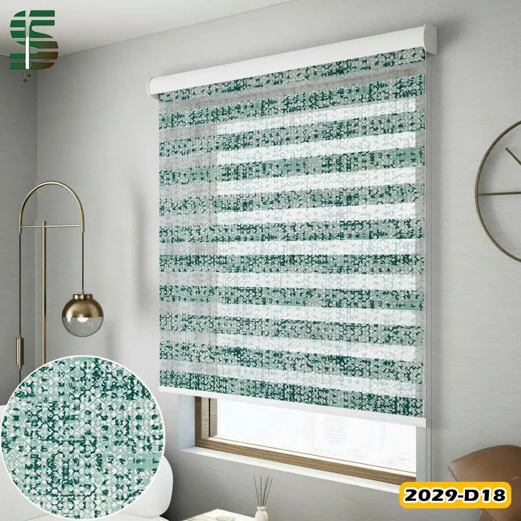 پرده زبرا طرح دار کد 2029D در 5 رنگ — تصویر ۳