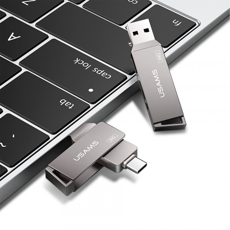 فلش مموری یوسمز مدل Typec-Usb3-High Speed-ZB200 ظرفیت 64 گیگابایت — تصویر ۲