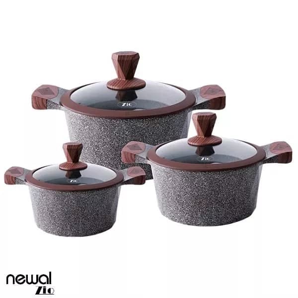 سرویس قابلمه گرانیتی 6 پارچه زیو مدل Z-8170-28