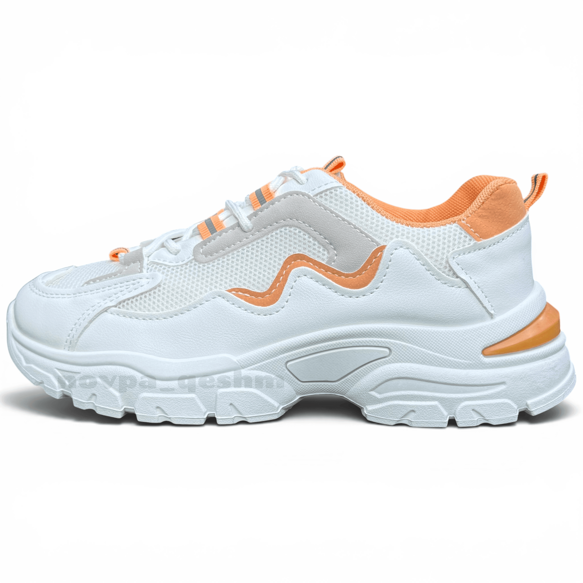 کتونی اسپرت لژدار طبی زنانه مدل ریوا | کفش فانتزی راحتی womens platform sneakers — تصویر ۲