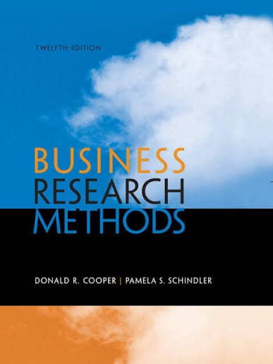 کتاب Business Research Methods نسخه انگلیسی PDF | دونالد آر.کوپر و پاملا اس.شیندلر