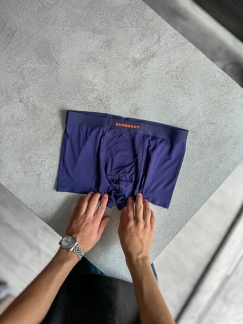 شورت مردانه پادار مودال Burberry پک سه تایی کد 456 — تصویر ۳