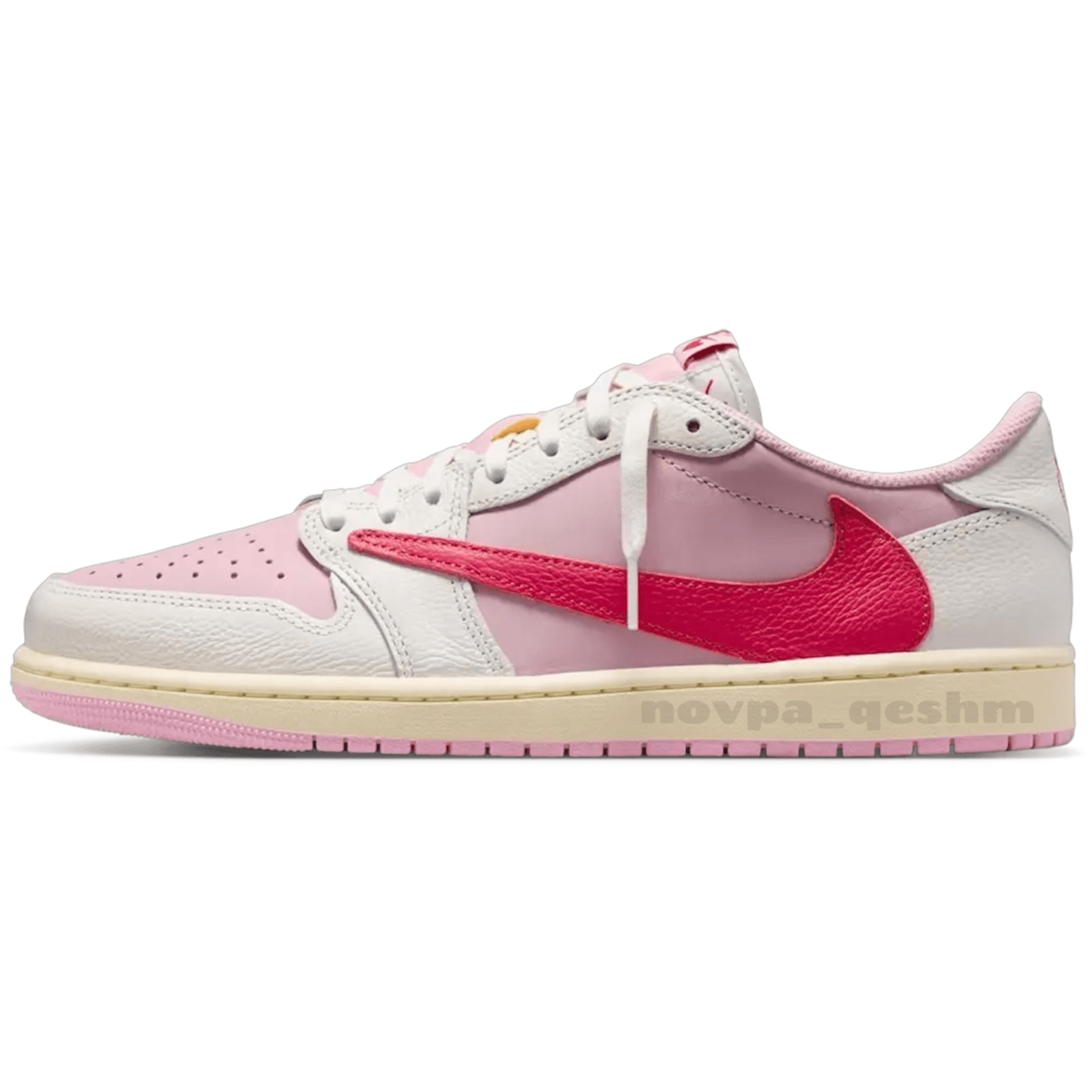 کفش کتونی نایک ایر جردن 1 لو تراویس اسکات صورتی شای پینک NIKE AIR JORDAN 1 TRAVIS SCOTT Shy pink
