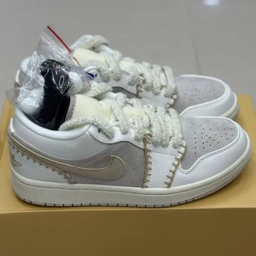 کفش کتونی کنفی نایکی جردن 1 کوزی گیرل Nike Air Jordan 1 Low SE Hemp Cozy Girl — تصویر ۹