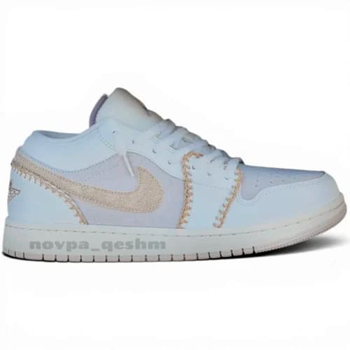 کفش کتونی کنفی نایکی جردن 1 کوزی گیرل Nike Air Jordan 1 Low SE Hemp Cozy Girl — تصویر ۸