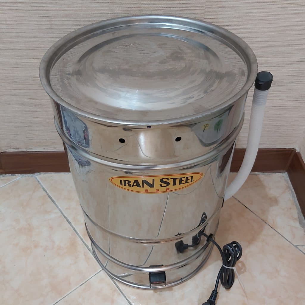کره گیر برقی 20 لیتری تمام استیل Iransteel ایران استیل کد(12) — تصویر ۲