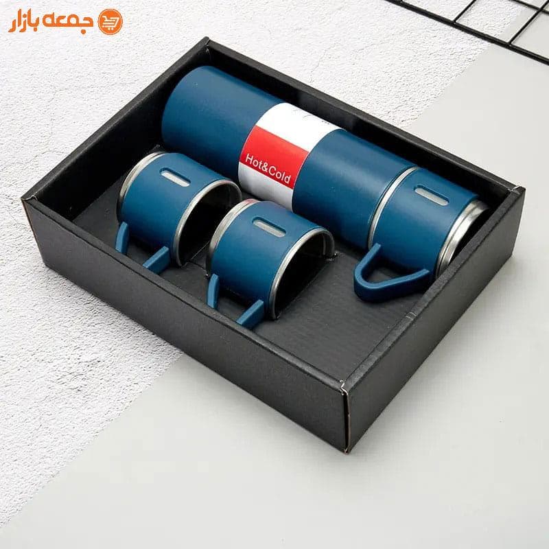فلاسک 3 لیوانه استیل — تصویر ۲