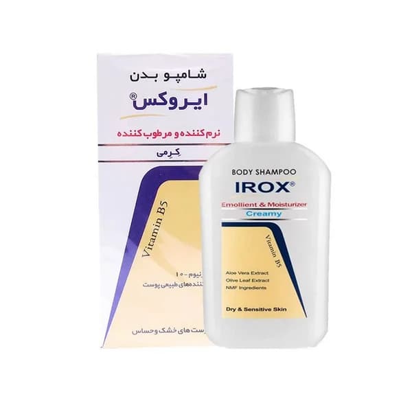 شامپو نرم کننده و مرطوب کننده کرمی بدن 200 میل ایروکس