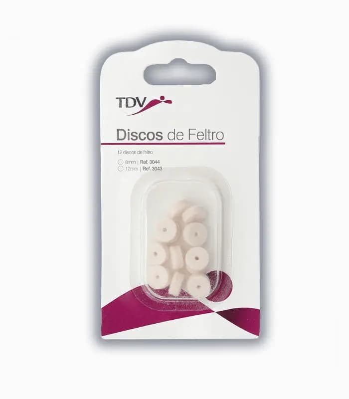 نمد پالیش 12 عددی تی دی وی – TDV Felt Wheels — تصویر ۲