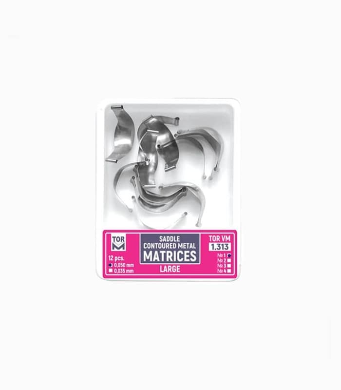 ماتریس زین اسبی تک سایز 12 عددی تور وی ام – Tor Vm Saddle Contoured Metal Matrices — تصویر ۲