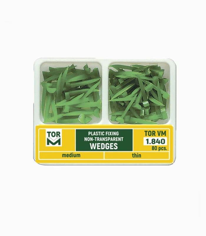 وج پلاستیکی سبز 80 عددی تور وی ام – Tor Vm Non-Transparent Wedge — تصویر ۲