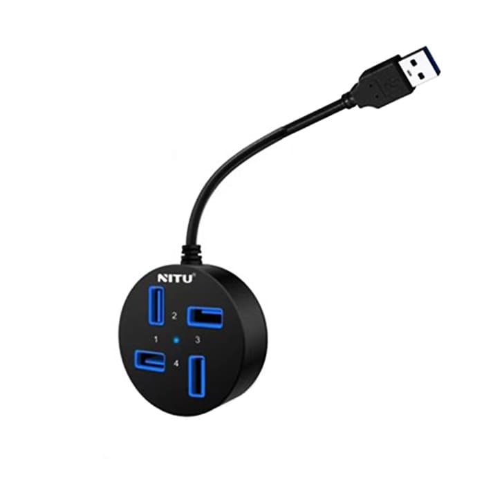 هاب 4پورت نیتو Nitu HUB01 4-in-1 USB Multiport Hub Adapter — تصویر ۲