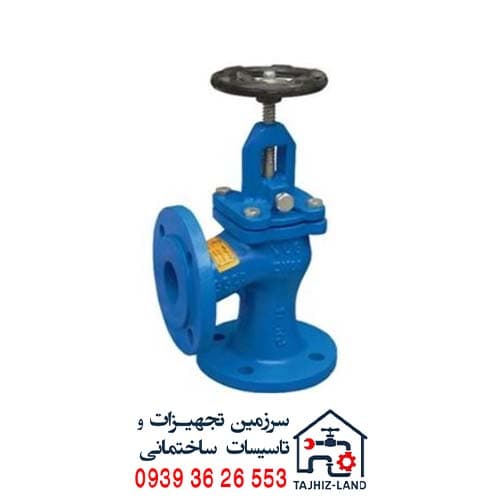 شیر فلکه سوپاپی 90 درجه چدنی PN16 سایز 1 اینچ وگ ایران (بی همتا)
