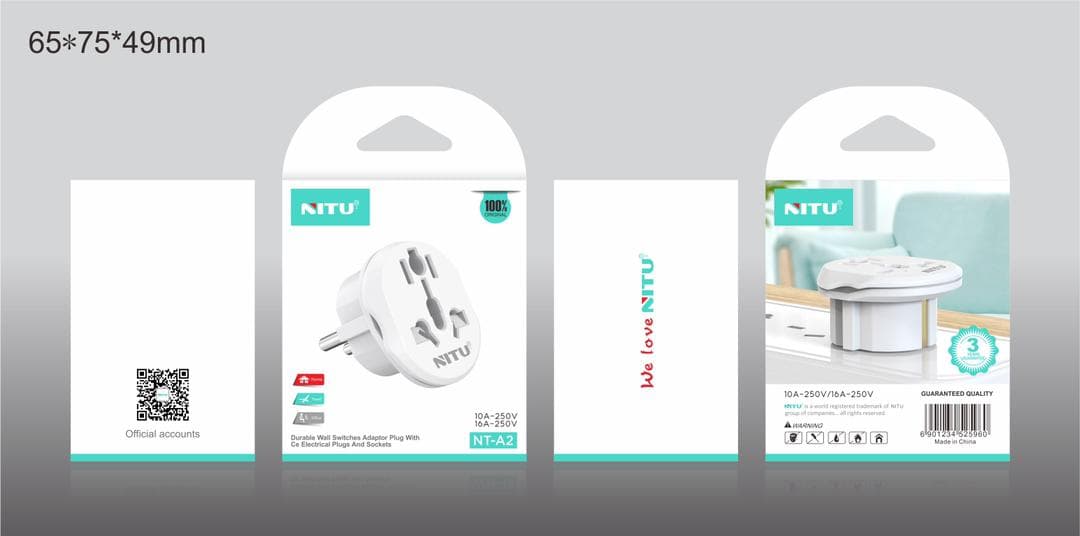 تبدیل 3 به 2 برق نیتو NITU NT-A2 — تصویر ۵
