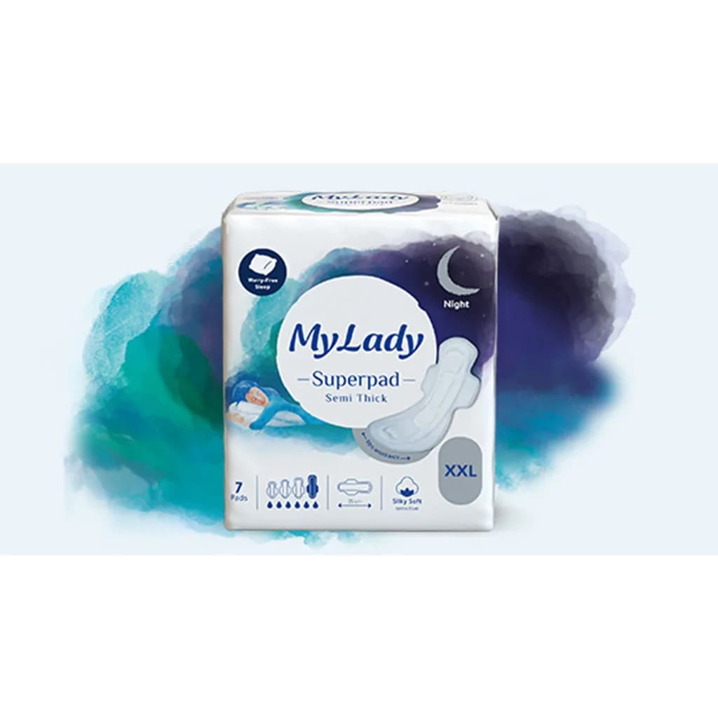 نوار بهداشتی سوپر پد نیمه ضخیم XXL مای لیدی MyLady — تصویر ۵