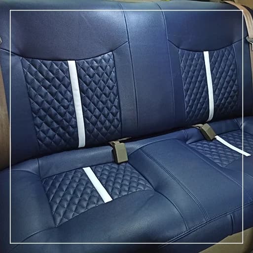 روکش صندلی پژو GLX 405 مدل لوزی+نوار وسط برند R-147) ECCCO) — تصویر ۴