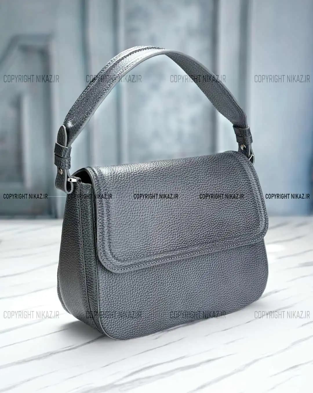 کیف دوشی زنانه چرم طبیعی مدل آترینا کد 2660 — تصویر ۲