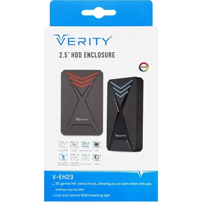 قاب هارد 2.5 اینچ USB3 برند VERITY مدل H23