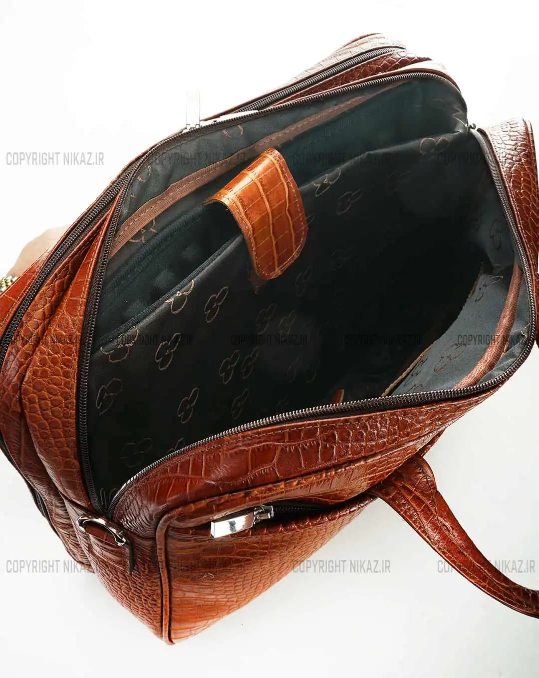 کیف اداری مردانه چرم طبیعی مدل رابین کد 2607 — تصویر ۶