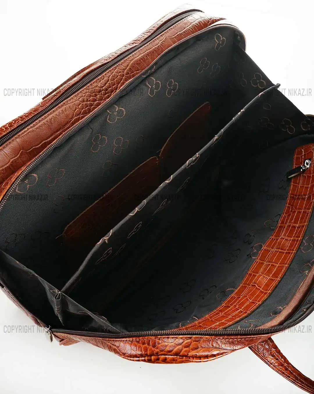 کیف اداری مردانه چرم طبیعی مدل رابین کد 2607 — تصویر ۵