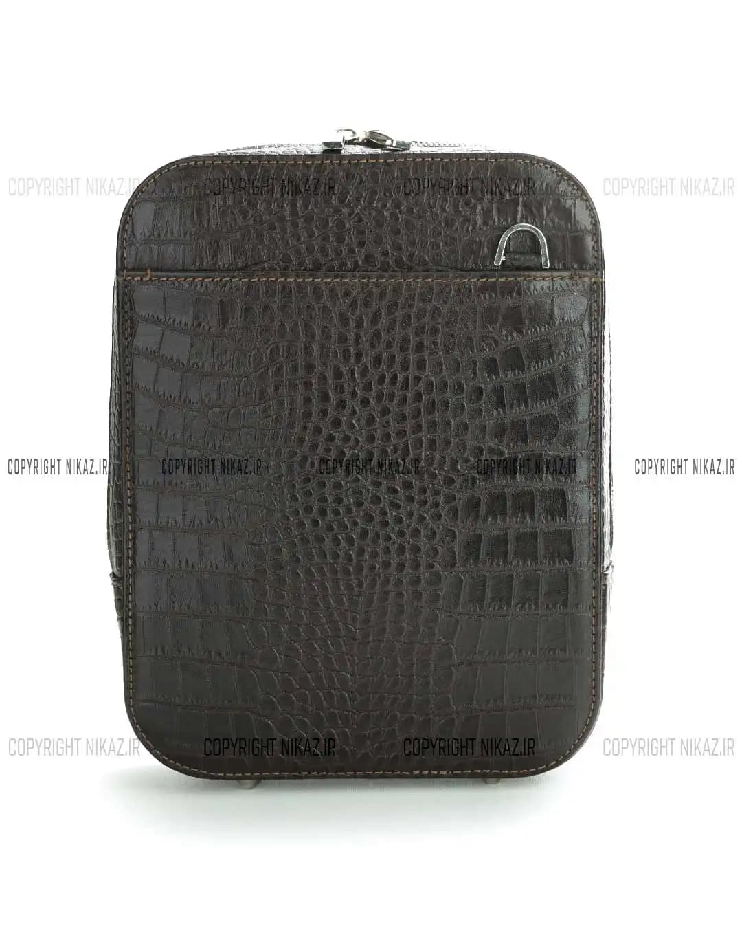 کیف دوشی مردانه چرم طبیعی مدل هومان کد 2599 — تصویر ۴