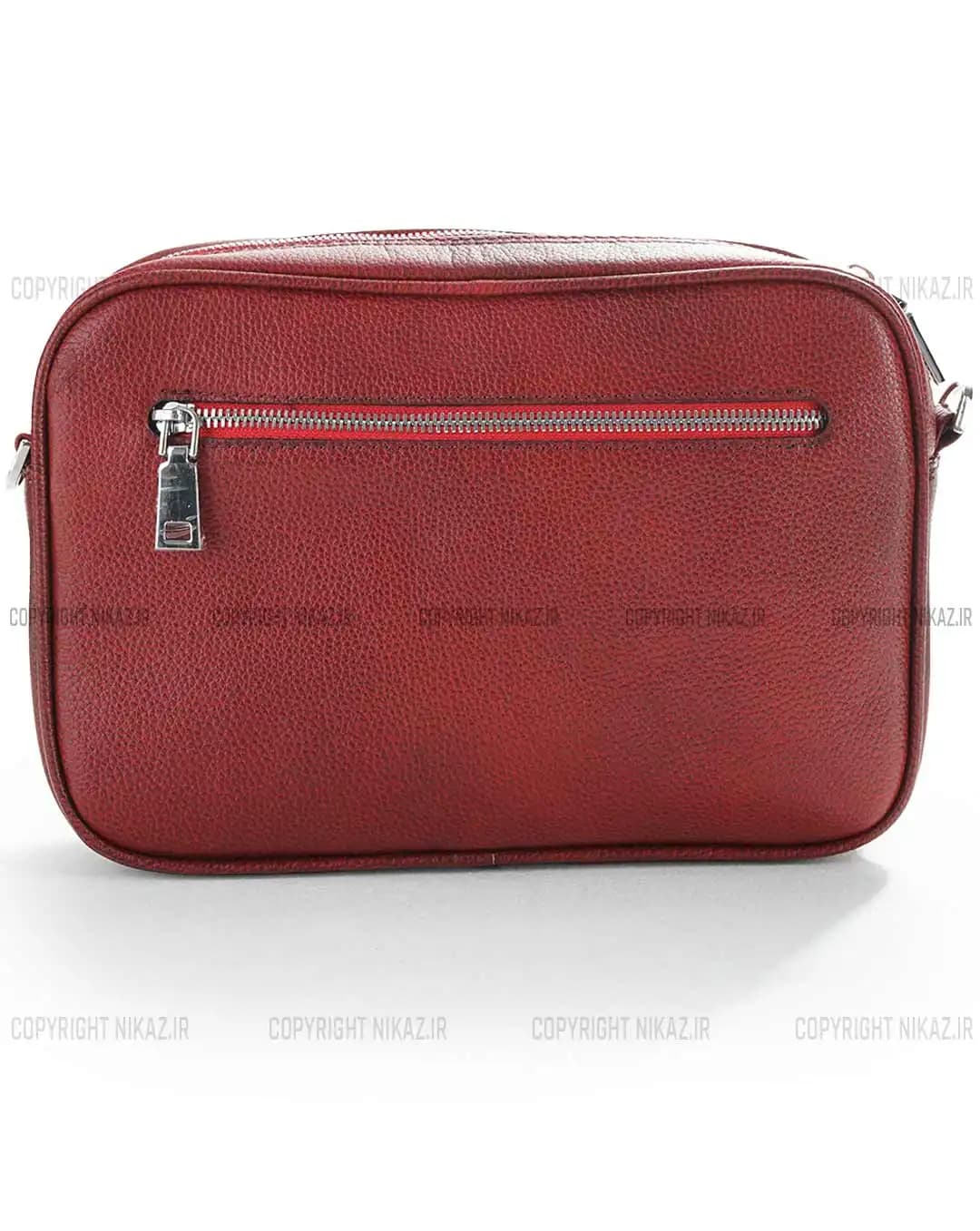 کیف دوشی زنانه چرم طبیعی مدل روناک کد 2590 — تصویر ۴