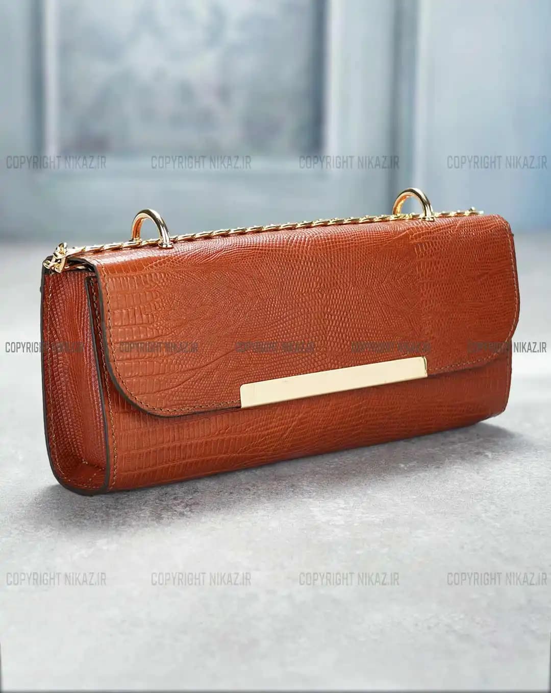 کیف دوشی زنانه چرم طبیعی مدل رامیلا کد 2588 — تصویر ۲