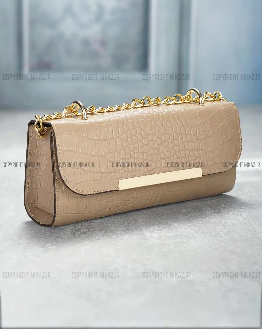 کیف دوشی زنانه چرم طبیعی مدل رامیلا کد 2586 — تصویر ۲