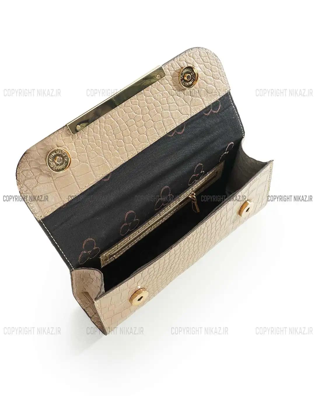 کیف دوشی زنانه چرم طبیعی مدل رامیلا کد 2586 — تصویر ۵