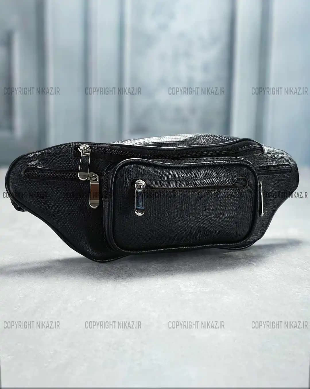 کیف کمری مردانه چرم طبیعی مدل فرخ کد 2580 — تصویر ۲