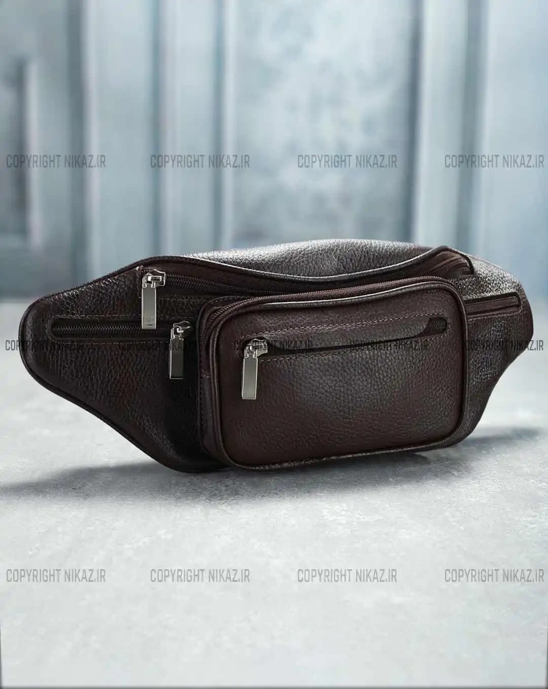 کیف کمری مردانه چرم طبیعی مدل فرخ کد 2579 — تصویر ۲