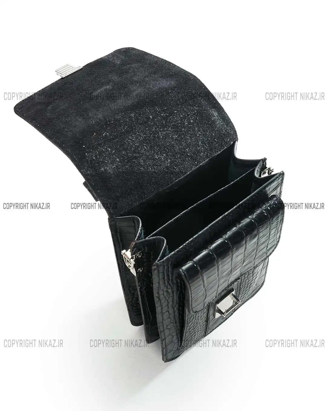 کیف دوشی مردانه چرم طبیعی مدل هیوا کد 2570 — تصویر ۶