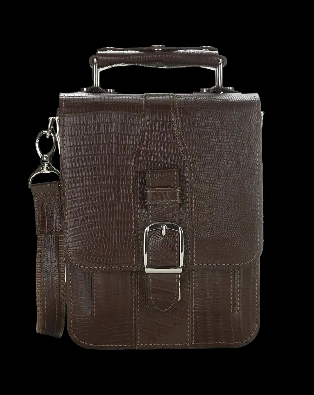 کیف دوشی مردانه چرم طبیعی مدل هیوا کد 2569