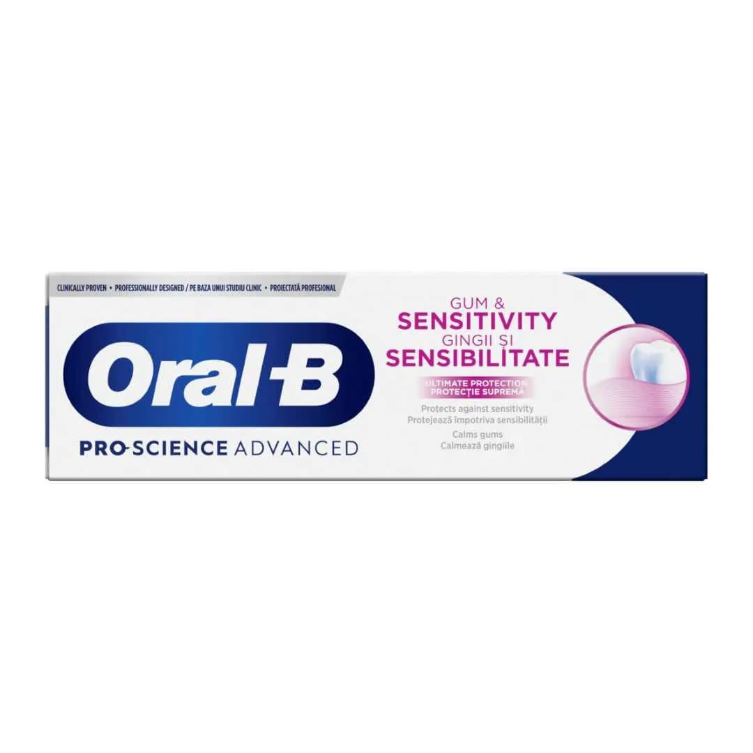 خمیر دندان اورال بی ضد حساسیت مدل Pro science advanced حجم 75میل