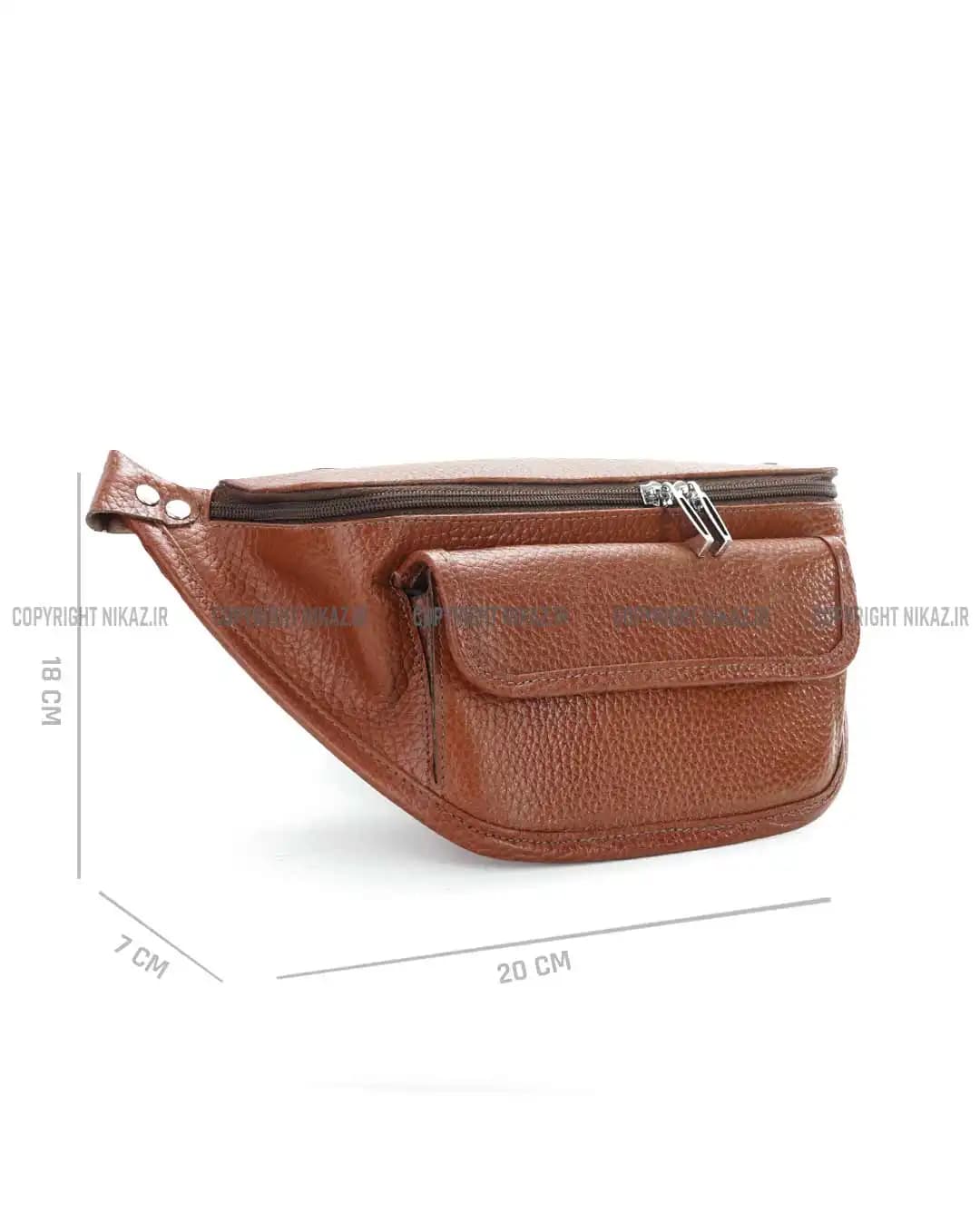 کیف کمری مردانه چرم طبیعی مدل داریا کد 2550 — تصویر ۳