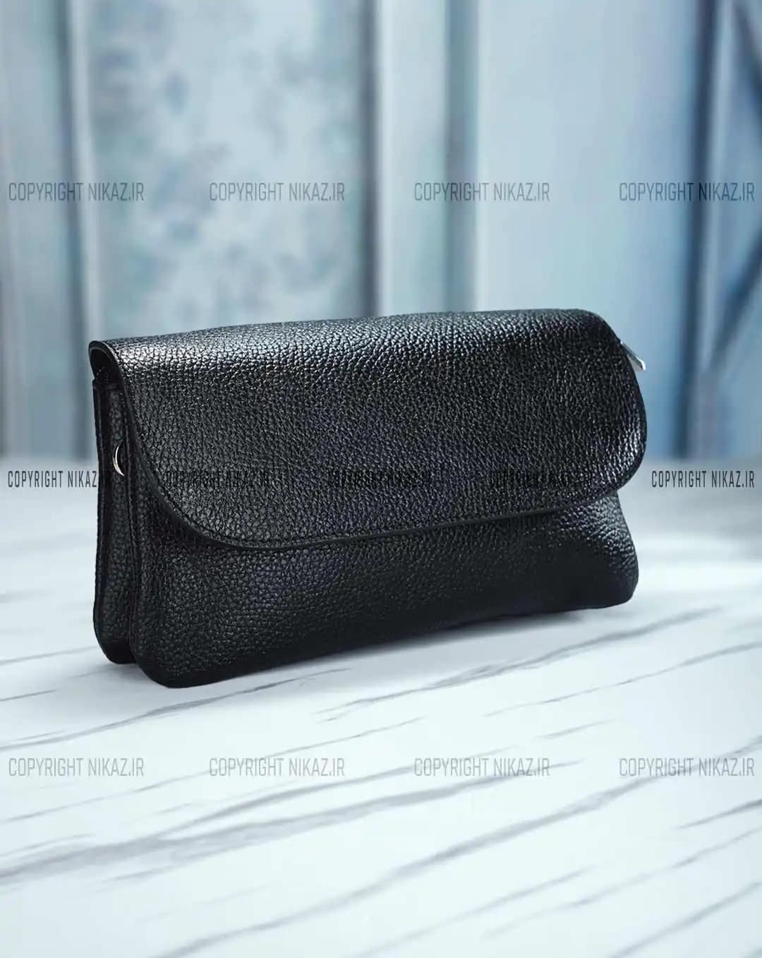 کیف دوشی زنانه چرم طبیعی مدل شیما کد 2548 — تصویر ۲
